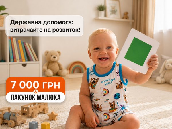 Пакунок Малюка та Державна допомога 7000 грн до року